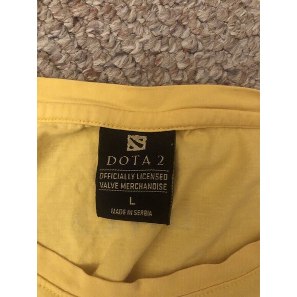 Dota 2 Long Sleeve Lg Yellow T Shirt DawnBreaker Solar Guardian Made in Serbia - Picture 7 of 11